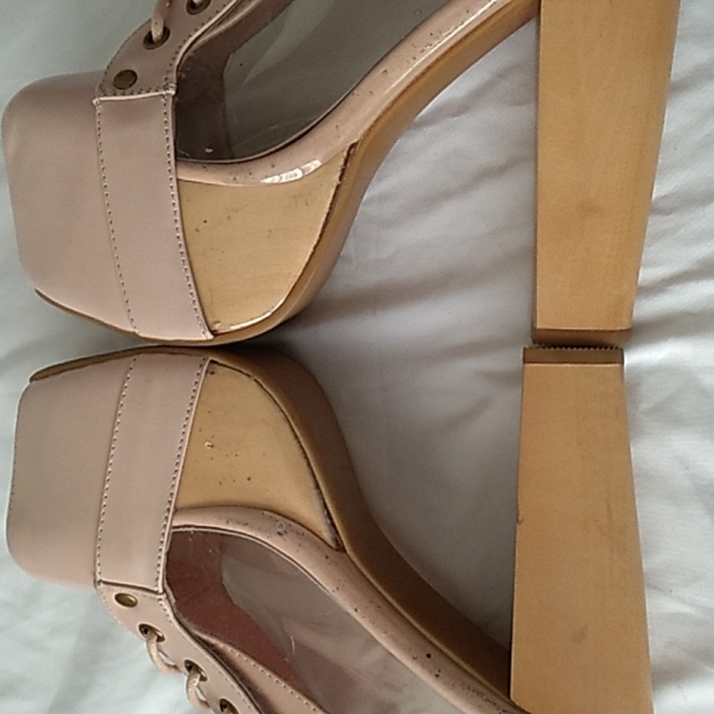 *LAST CHANCE *❗Jeffrey Campbell Cleata in Blush Neutral Pink boots - Picture 11 of 16